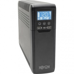 Tripp Lite Line Interactive UPS with USB and 10 Outlets - 120V, 1440VA, 900W, 50/60 Hz, AVR, ECO Series, ENERGY STAR (ECO1500LCD)