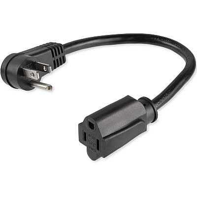 StarTech 1ft Power Extension Cord 5-15p To 5-15r (PAC101R1)