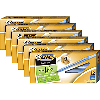 BIC Round Stic Ballpoint Pens (BICGSM11BEBD)