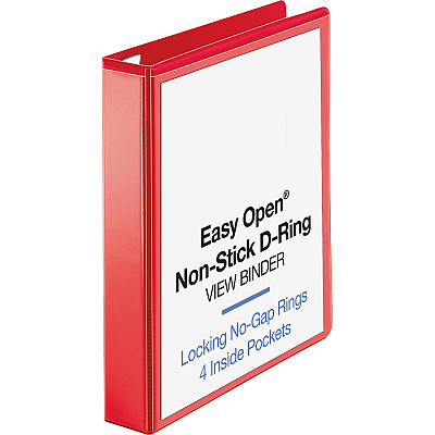 Business Source Red D-ring Binder (BSN26980)