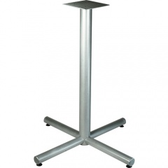Lorell Silver Bistro-height X-leg Table Base (34431)