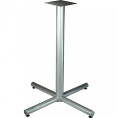 Lorell Silver Bistro-height X-leg Table Base (34432)