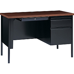 Lorell Fortress Series 45-1/2" Right Single-Pedestal Desk (LLR66948)