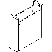 Lorell Prominence 2.0 Modular Table Base with Door (LLRPLB24ES)