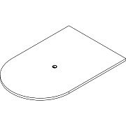 Lorell Prominence 2.0 Half-Racetrack Conference Tabletop (LLRPOC4872ES)