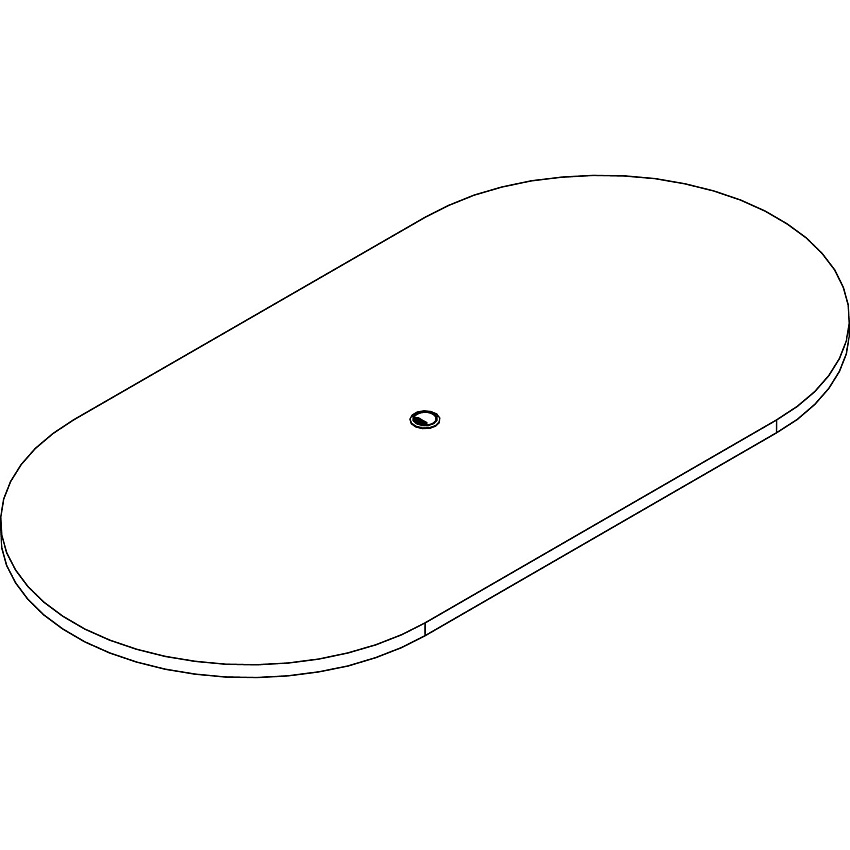 Lorell Prominence 2.0 Racetrack Conference Tabletop (LLRPRT4896ES)