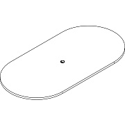 Lorell Prominence 2.0 Racetrack Conference Tabletop (LLRPRT4896MY)