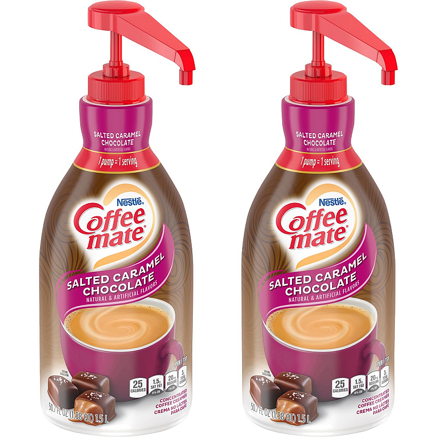Coffee-mate Coffee-mate Salted Caramel Chocolate Liquid Coffee Creamer Pump Bottle (NES79976CT)