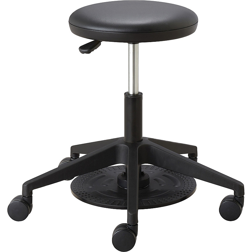 Safco Lab Stool with Foot Pedal (SAF3437BL)