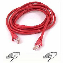 Belkin 2ft Cat5e Snagless Patch Cable Red (A3L79102REDS)