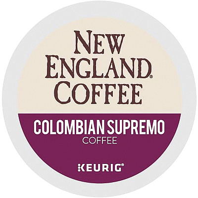 New England Coffee K-Cup Colombian Supremo Coffee (GMT0037)