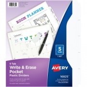 Avery Write & Erase Pocket Plastic Dividers (16825)