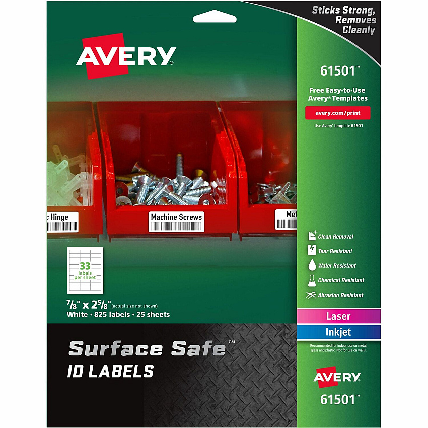 Avery Surface Safe ID Label (AVE61501)