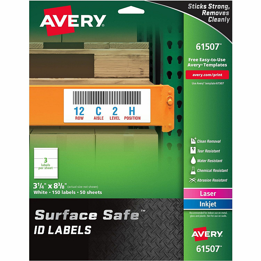 Avery Surface Safe ID Label (AVE61507)