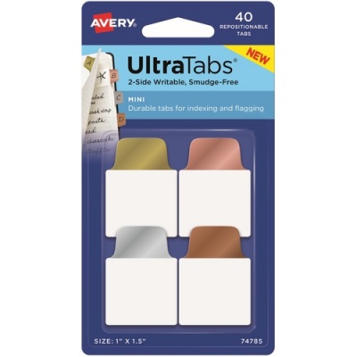 Avery UltraTabs Metallic Color 2-sided Mini Tabs (74785)