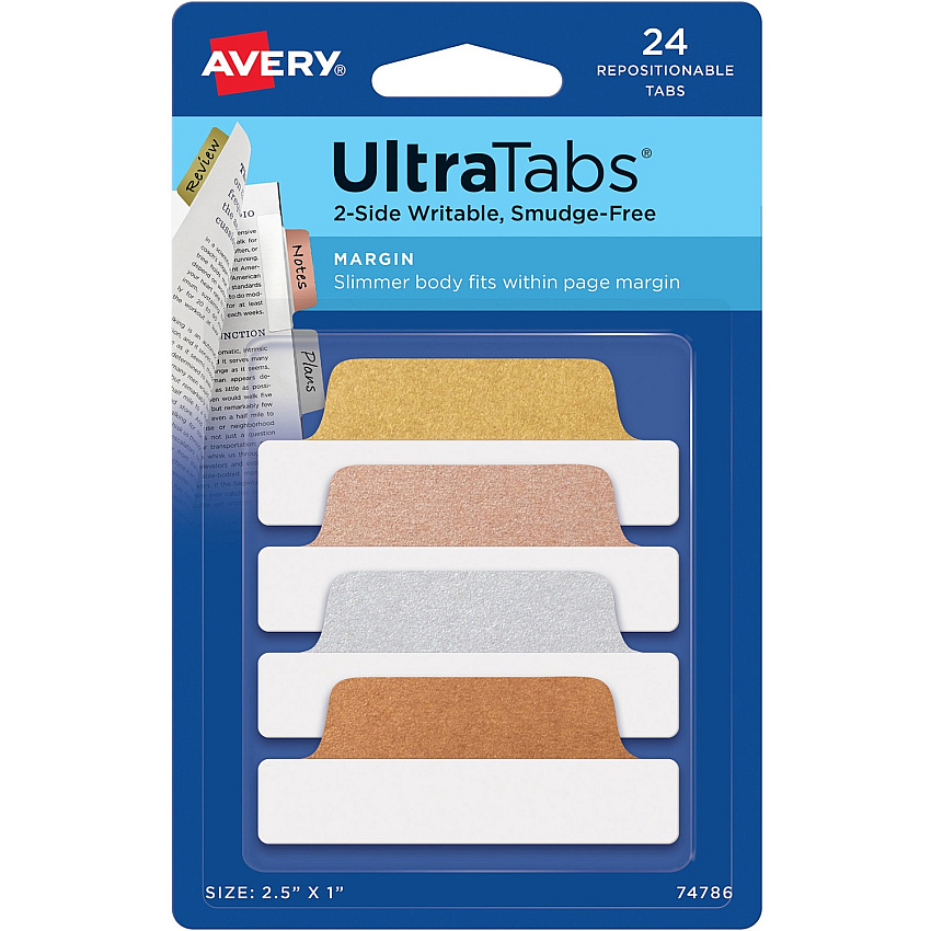 Avery UltraTabs Repositionable Margin Tabs (AVE74786)