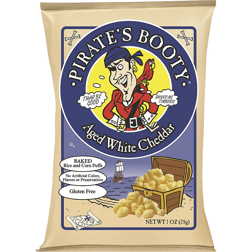 B&G Pirate's Booty White Cheddar Rice/Corn Puffs (BGG60104)