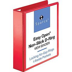 Business Source Red D-ring Binder (BSN26981)