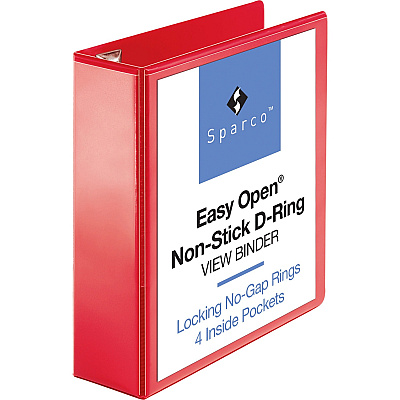 Business Source Red D-ring Binder (BSN26982)