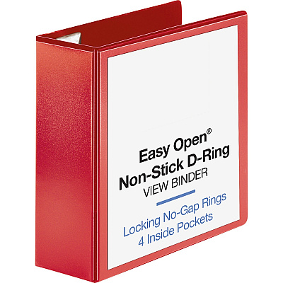 Business Source Red D-ring Binder (BSN26983)