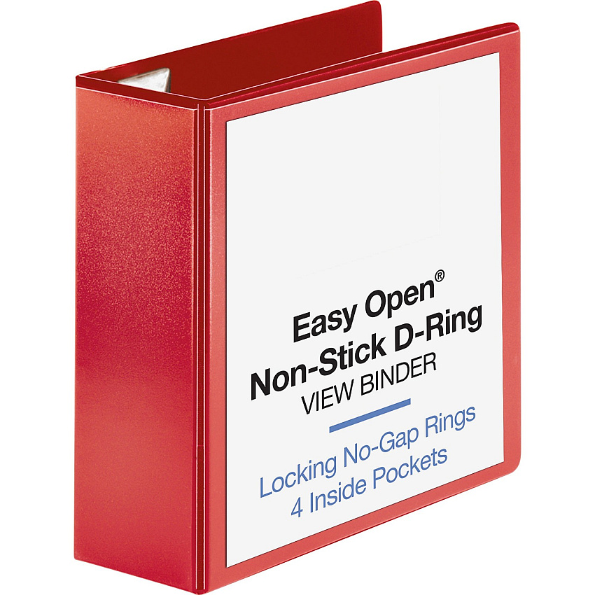 Business Source Red D-ring Binder (BSN26983)