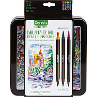 Crayola Brush & Detail Dual Tip Markers (CYO586501)