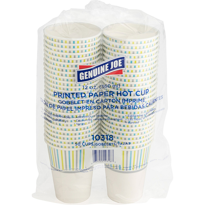Genuine Joe 12 oz Hot Beverage Cups (GJO10318)
