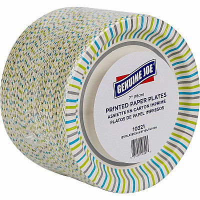 Genuine Joe 7" Printed Paper Plates (GJO10321)