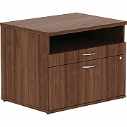 Lorell Relevance Series 2-Drawer File Cabinet Credenza w/Open Shelf (LLR16231)
