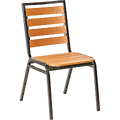 Lorell Faux Wood Outdoor Chairs (LLR42685)