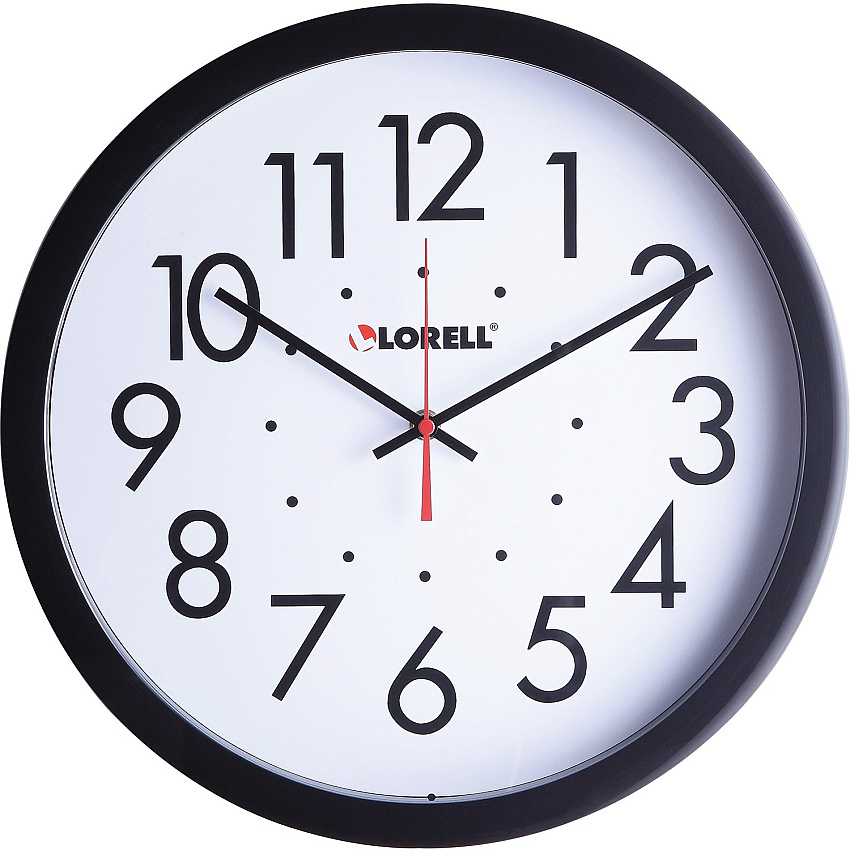 Lorell 14-1/2" Self-Set Wall Clock (LLR61009)