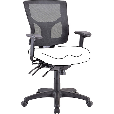 Lorell Conjure Executive Mesh Mid-back Chair Frame (LLR62003)