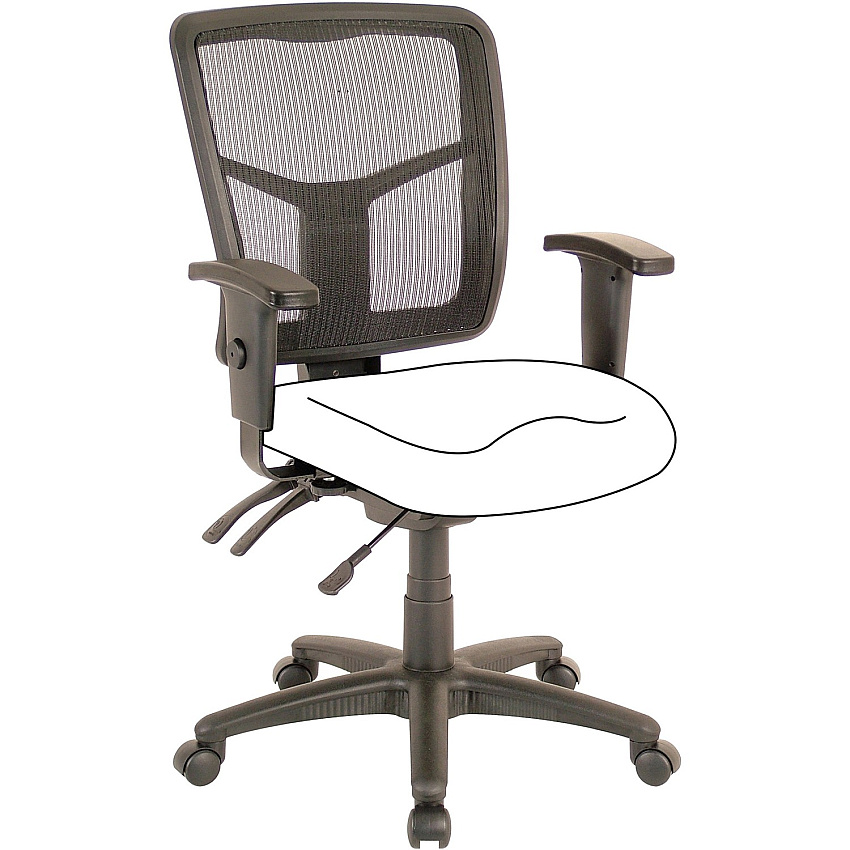 Lorell Ergomesh Executive Mesh Mid-Back Office Chair (86201) Frame (LLR86211)