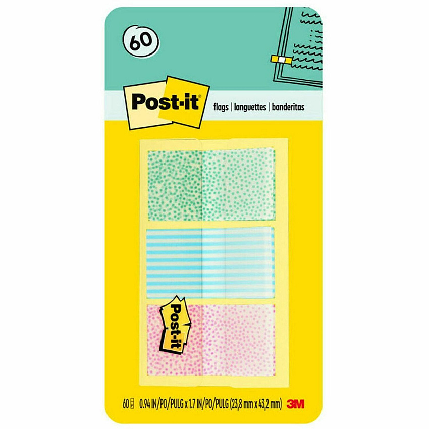 Post-it Printed Flags (MMM682GRDNT)