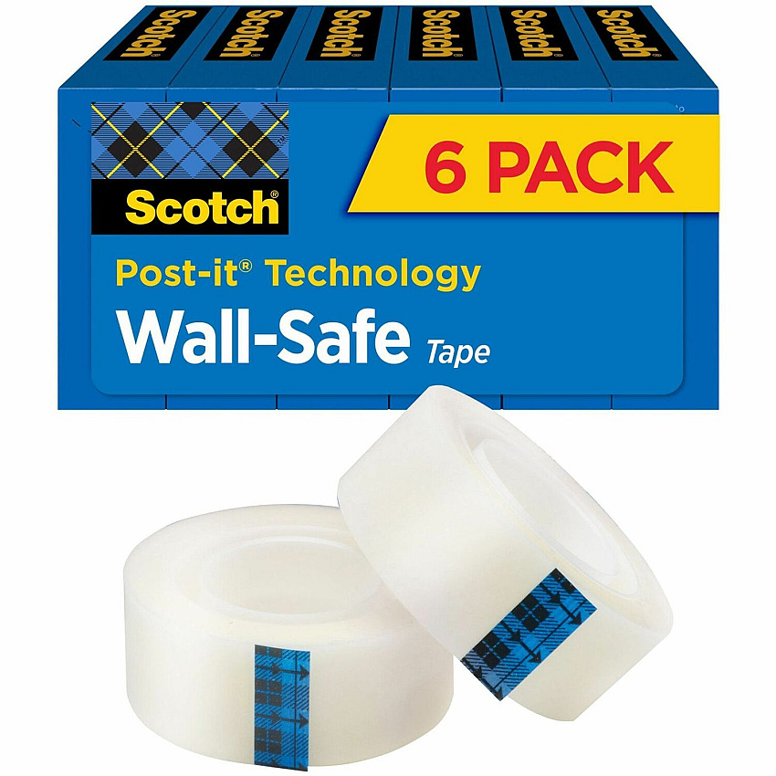 Scotch Wall-Safe Tape (MMM813S6)