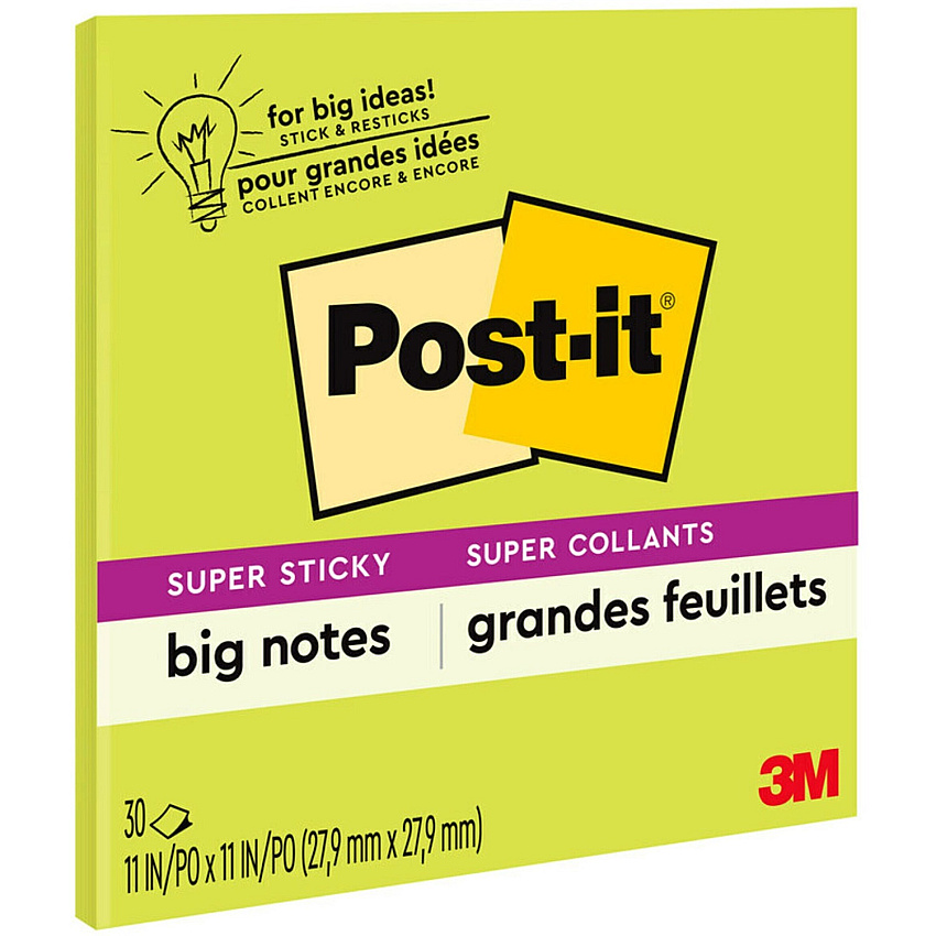Post-it Super Sticky Big Notes (MMMBN11G)
