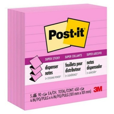 Post-it® Super Sticky Notes 675-6SSUC, 4 in x 4 in (101 mm x 101