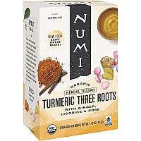 Numi Organic Turmeric Three Roots Herbal Tea Bag (NUM10550)