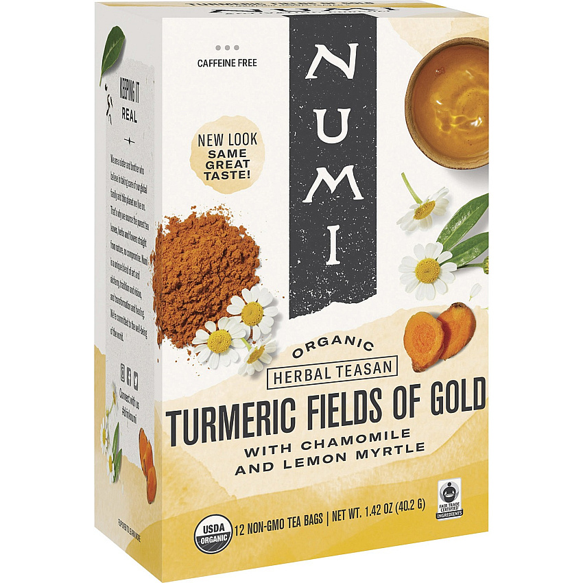 Numi Organic Turmeric Fields of Gold Herbal Tea Bag (NUM10553)