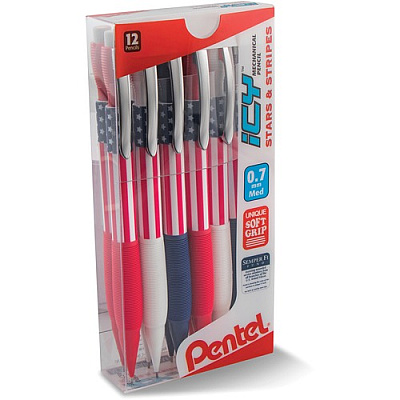 Pentel Stars & Stripes Mechanical Pencil (PENAL27USAPC12M)