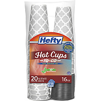 Hefty 16 oz Hot Cups & Lids To-Go (RFPC20016)