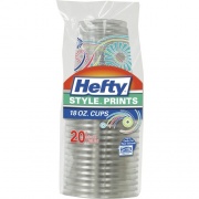Hefty Style Prints Plastic Cups (C21651)
