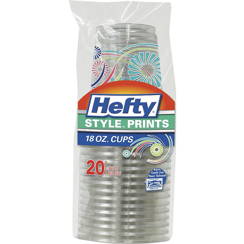 Hefty Style Prints 18 oz Cups (RFPC21651)