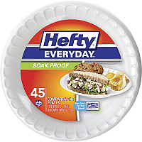 Hefty Everyday 8-7/8" 3-Compartment Foam Plates (RFPD28845)