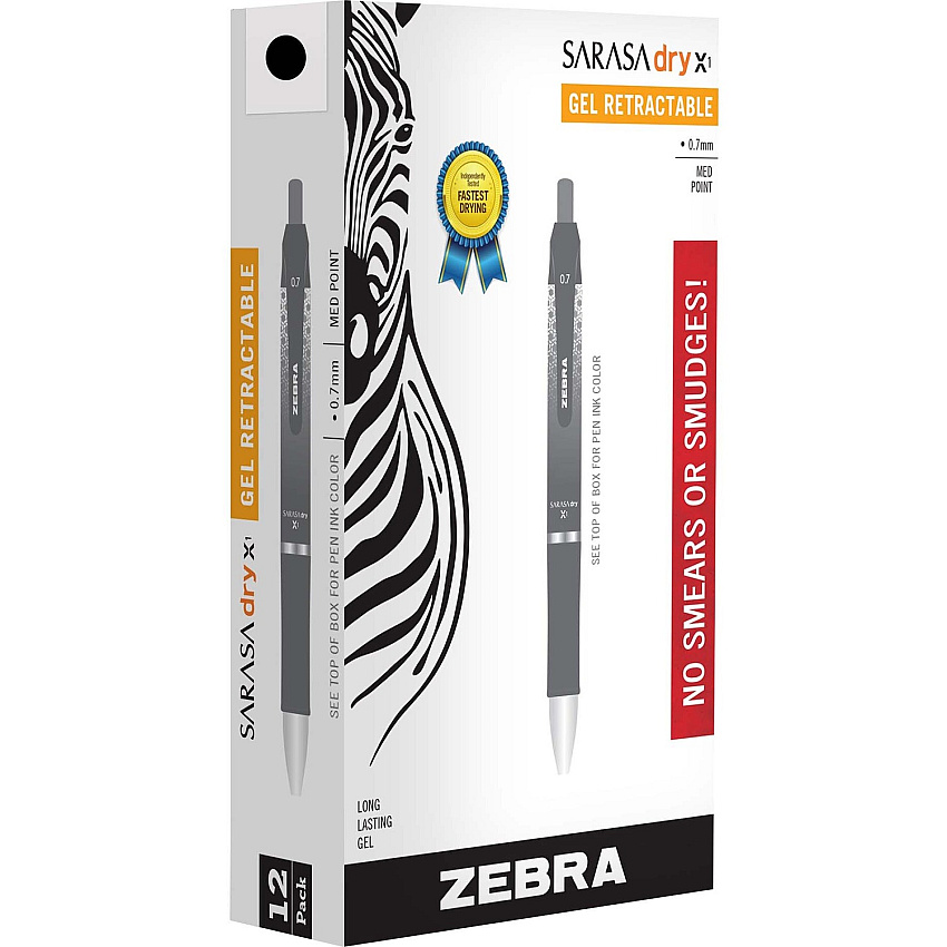 Zebra SARASA dry X1 Retractable Gel Pen (ZEB45610)