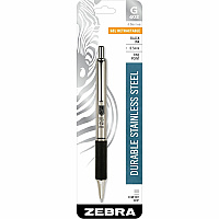 Zebra STEEL 4 Series G-402 Retractable Gel Pen (ZEB49211)