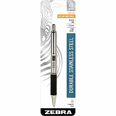 Zebra STEEL 4 Series G-402 Retractable Gel Pen (ZEB49211)
