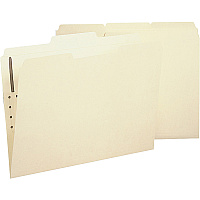 Business Source 1/3 Tab Cut Legal Recycled Fastener Folder (BSN17230)