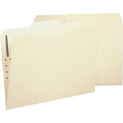 Business Source 1/3 Tab Cut Legal Recycled Fastener Folder (BSN17230)