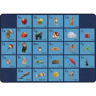 Flagship Carpets See My Alphabet Classroom Rug (FA101832FS)